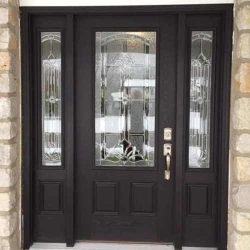 After house with new stone siding and roof