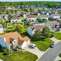 Aerial View of Neighborhood